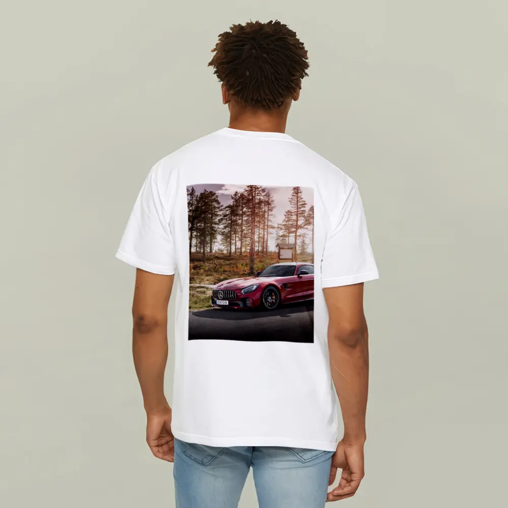 Mercedes AMG GT Red Forest Road – T-Shirts