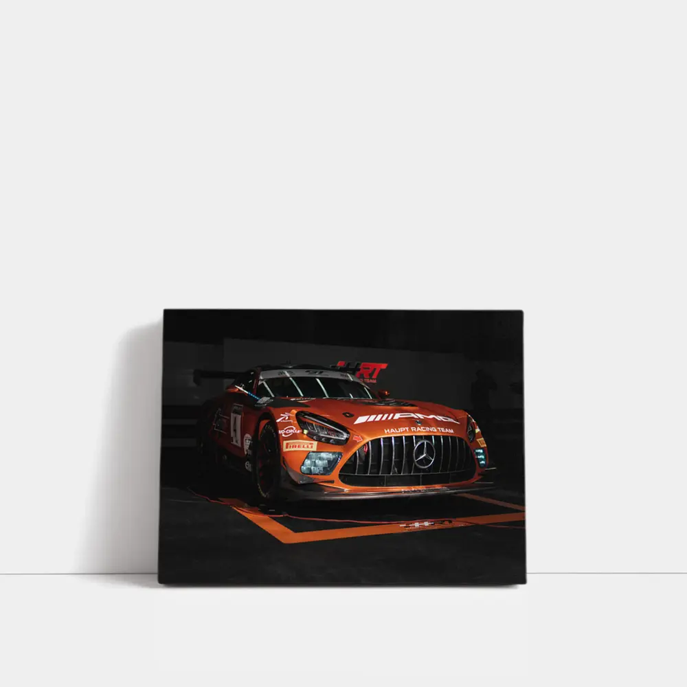 Mercedes AMG GT Race Car Dark Pit – Wall Art
