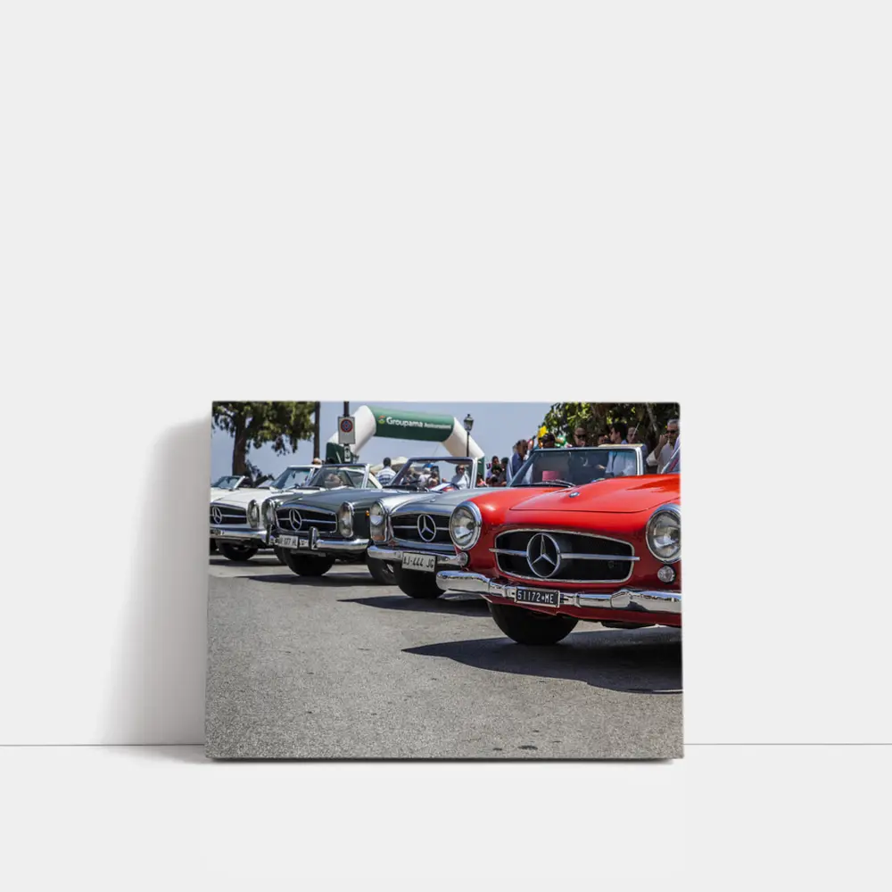 Classic Mercedes Benz SL Row Street – Wall Art