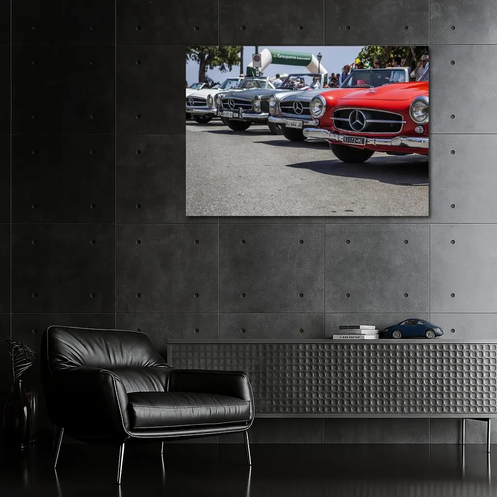 Classic Mercedes Benz SL Row Street – Wall Art