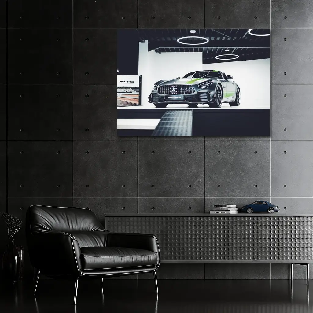 Mercedes AMG GT R Pro Showroom Gray – Wall Art