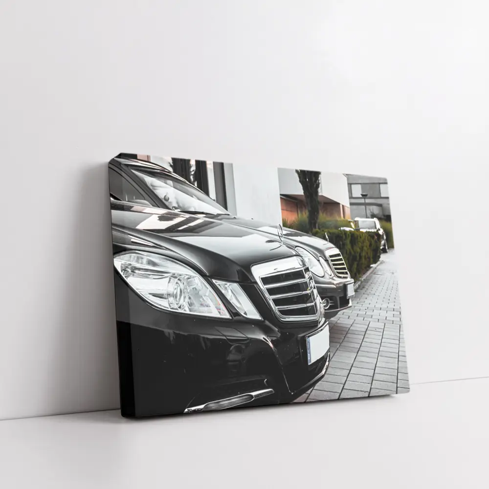 Black Mercedes E Class Fleet Street – Wall Art
