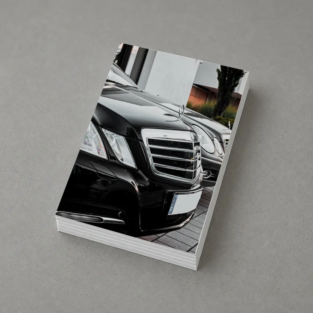 Black Mercedes E Class Fleet Street – Postcards