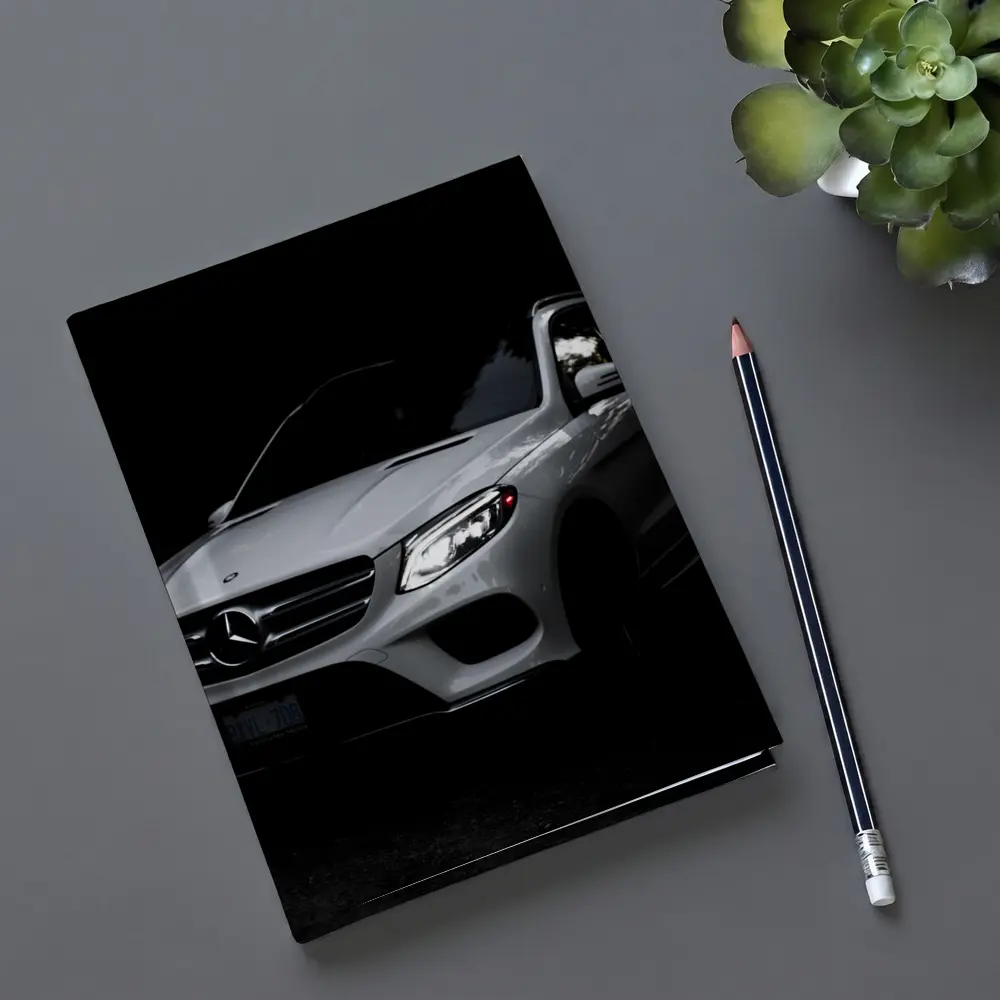 Mercedes GLE Class Silver Dark Background – Notebooks