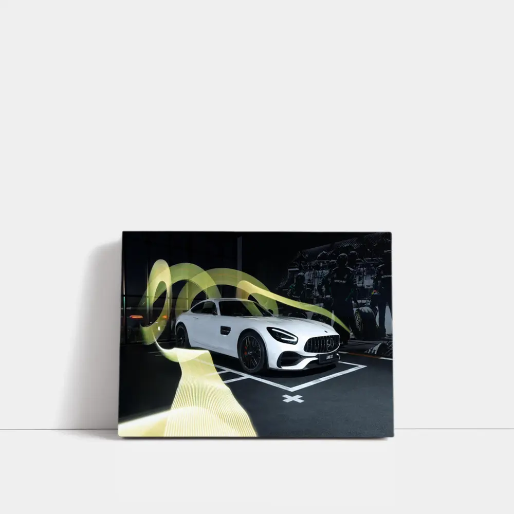 Mercedes AMG GT White Supercar Studio Display – Wall Art