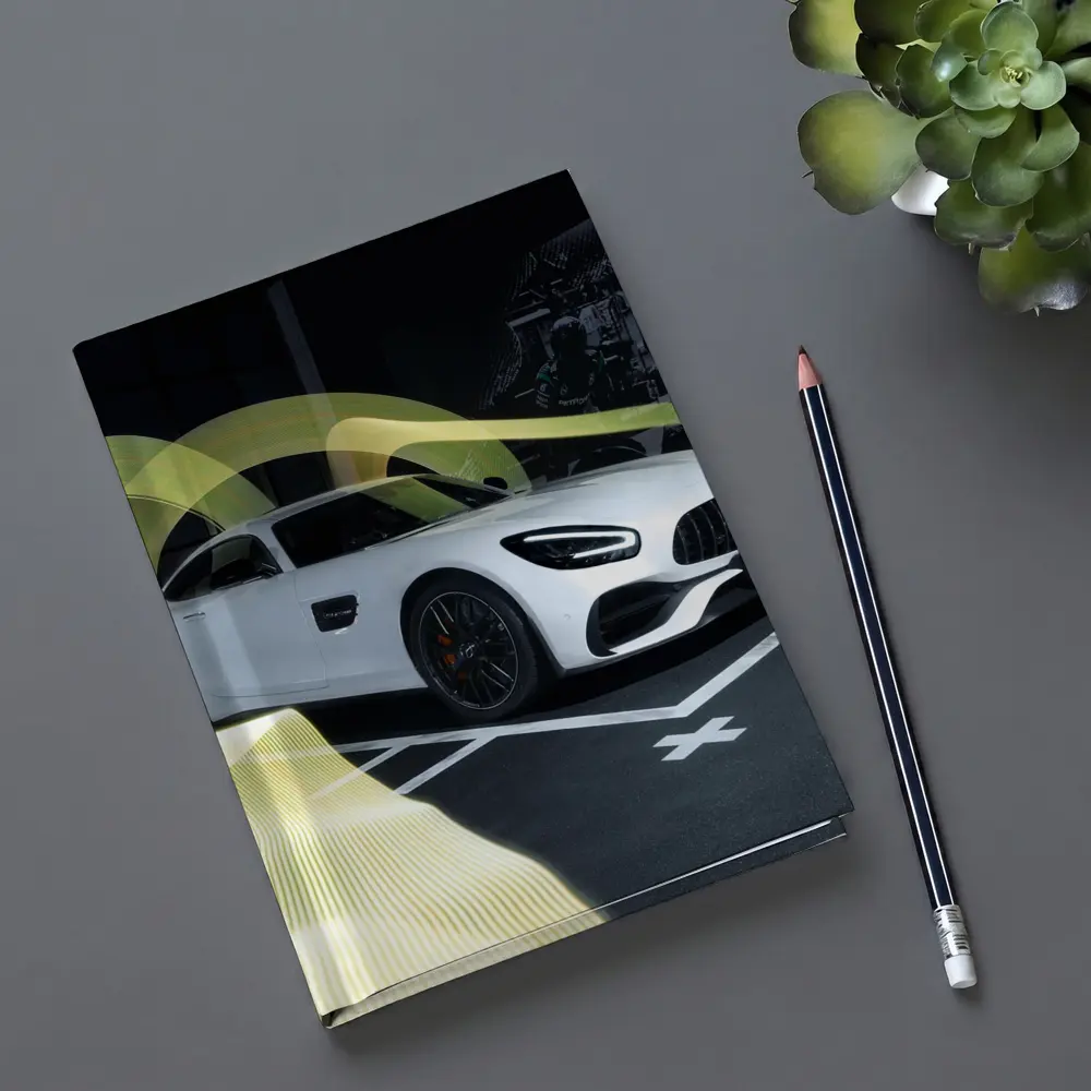 Mercedes AMG GT White Supercar Studio Display – Notebooks
