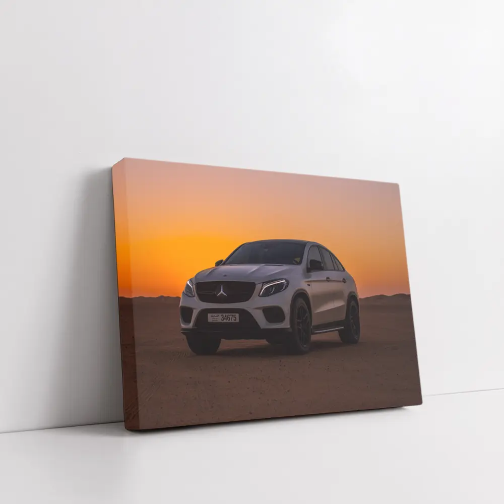 Mercedes GLE Coupe Desert Sunset Scene – Wall Art