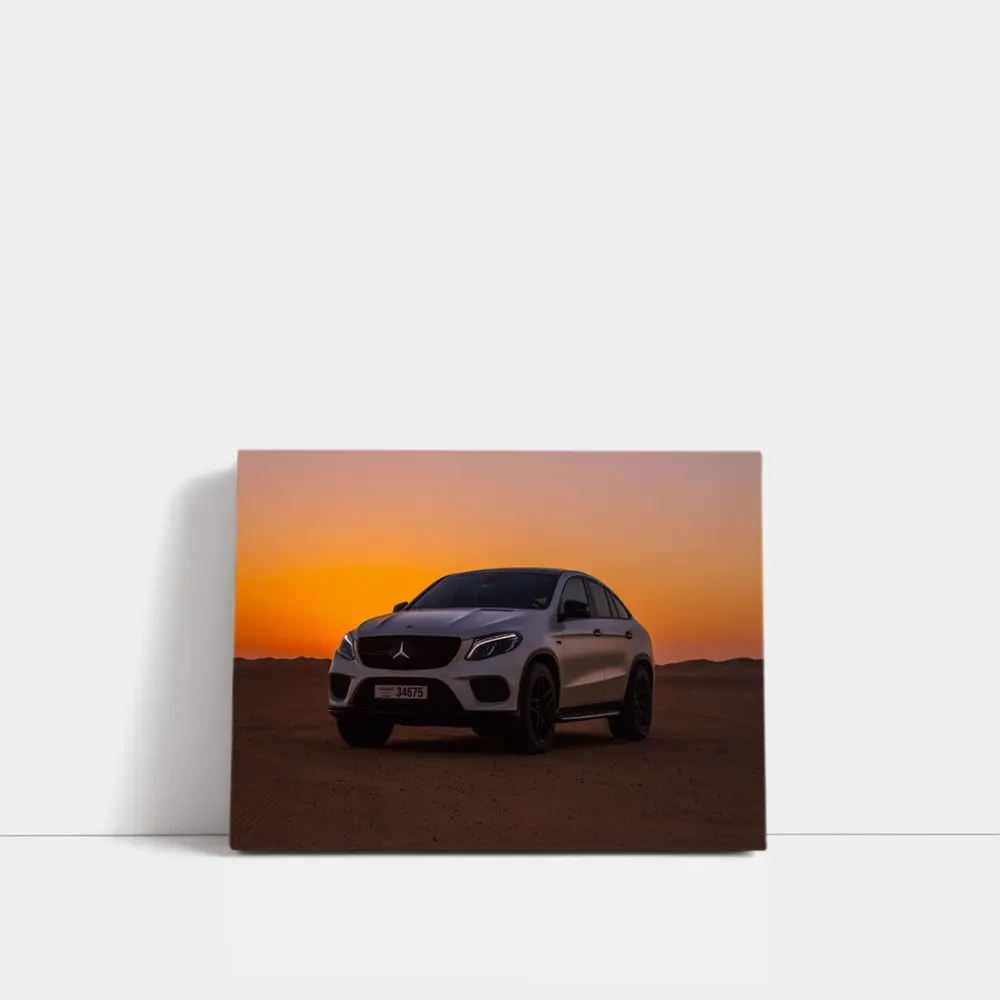 Mercedes GLE Coupe Desert Sunset Scene – Wall Art