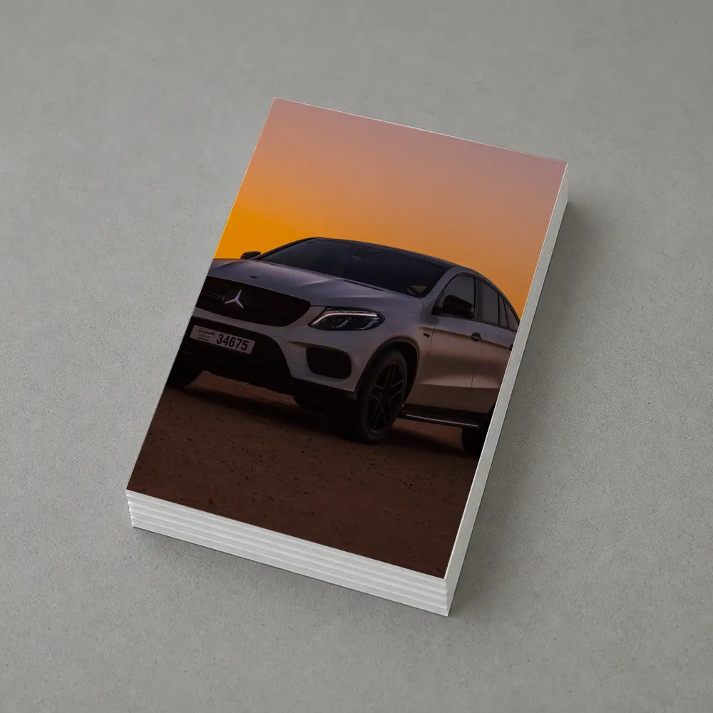 Mercedes GLE Coupe Desert Sunset Scene – Postcards