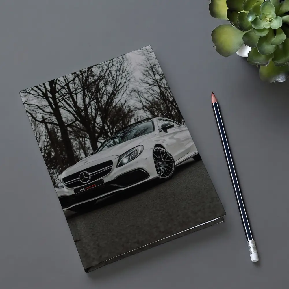 Mercedes AMG C63 White Road Trees – Notebooks