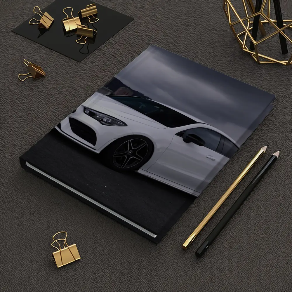 Mercedes CLA White Sedan Stormy City – Notebooks