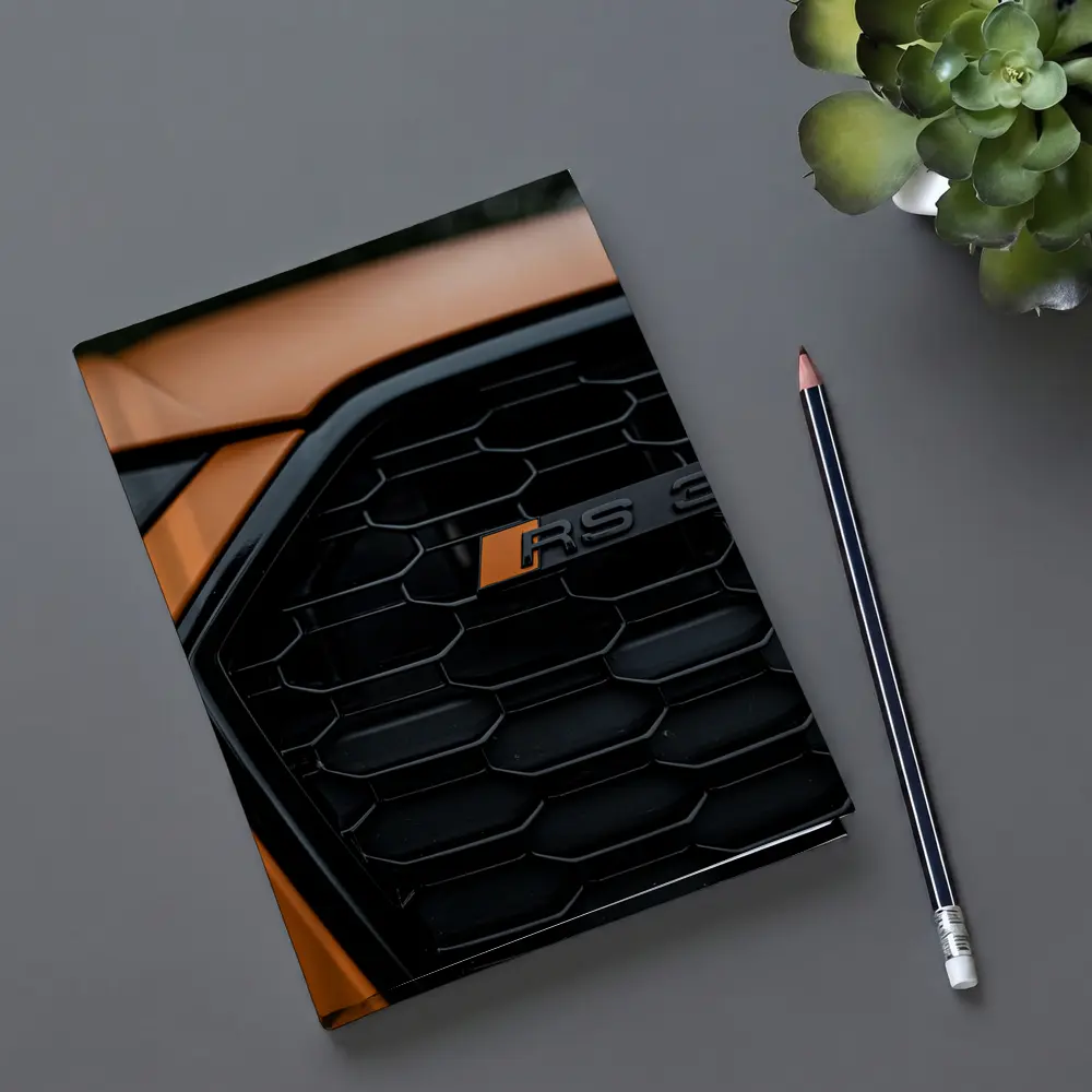 Audi RS3 Black Grille Close Up Orange – Notebooks