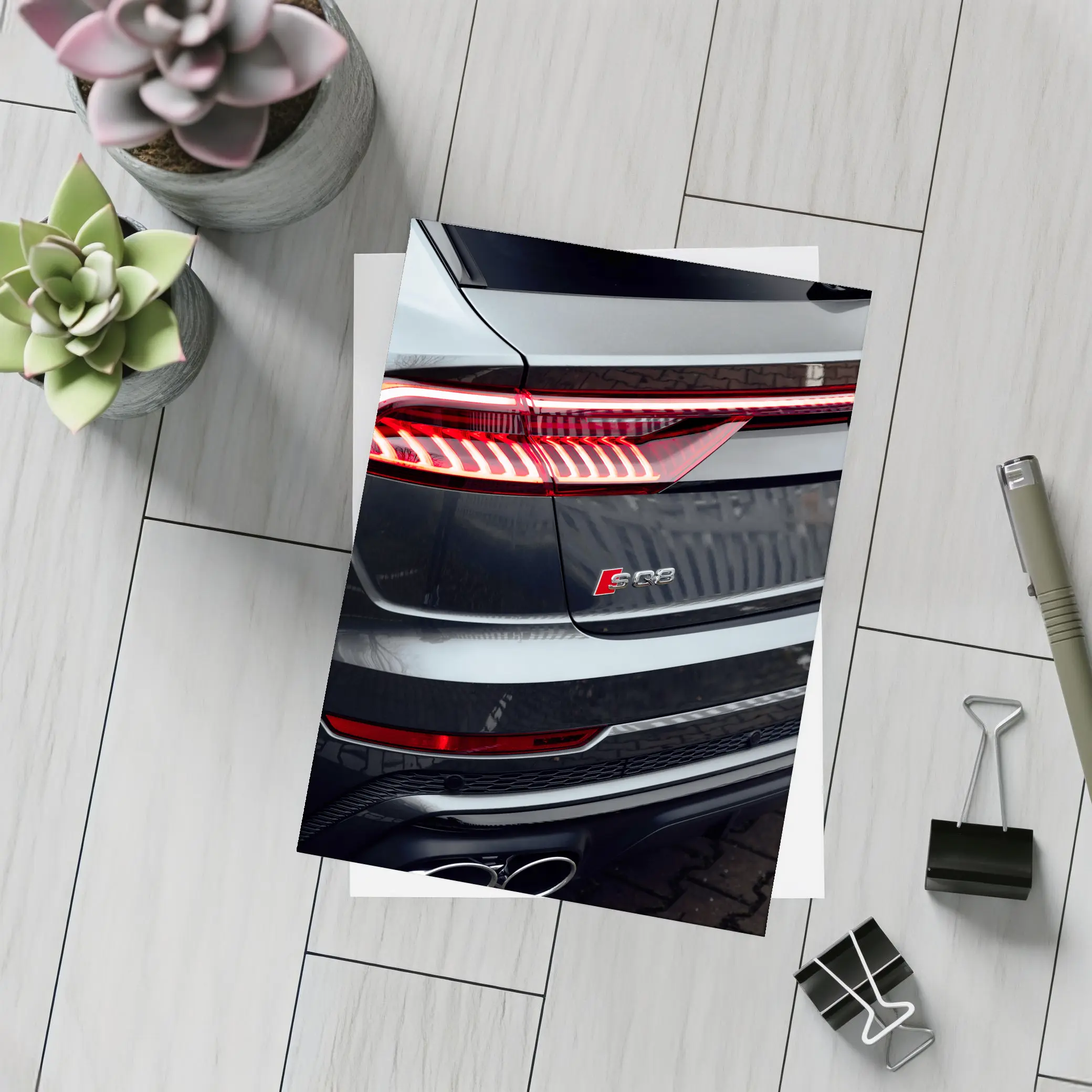 Audi SQ8 Rear Tail Light Close Up – Postcards
