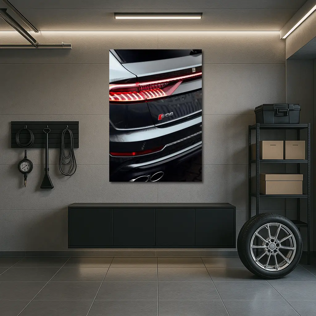 Audi SQ8 Rear Tail Light Close Up – Wall Art