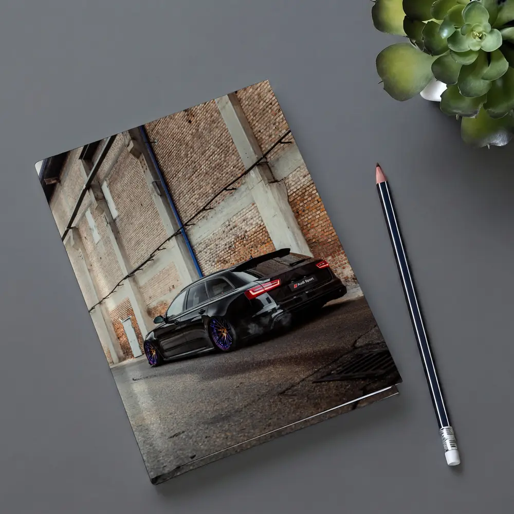 Audi RS6 Black Wagon Urban Street Scene – Notebooks
