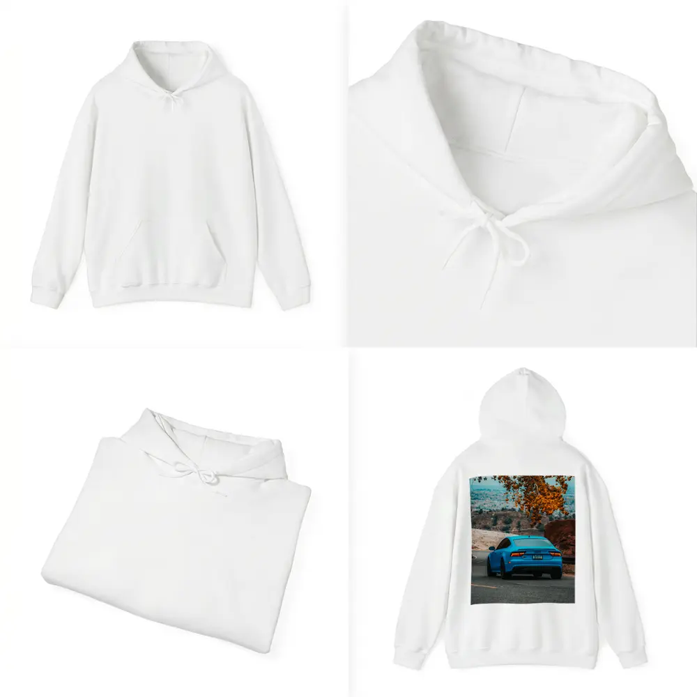 Audi RS7 Blue Matte Mountain Road Shot – Hoodies
