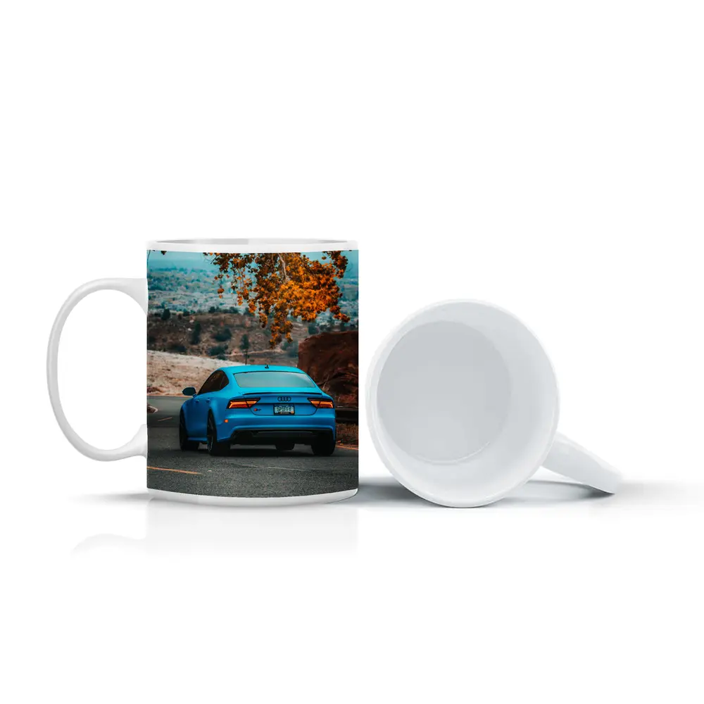 Audi RS7 Blue Matte Mountain Road Shot – Mugs