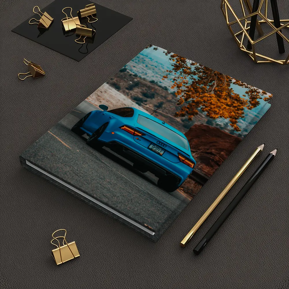 Audi RS7 Blue Matte Mountain Road Shot – Notebooks