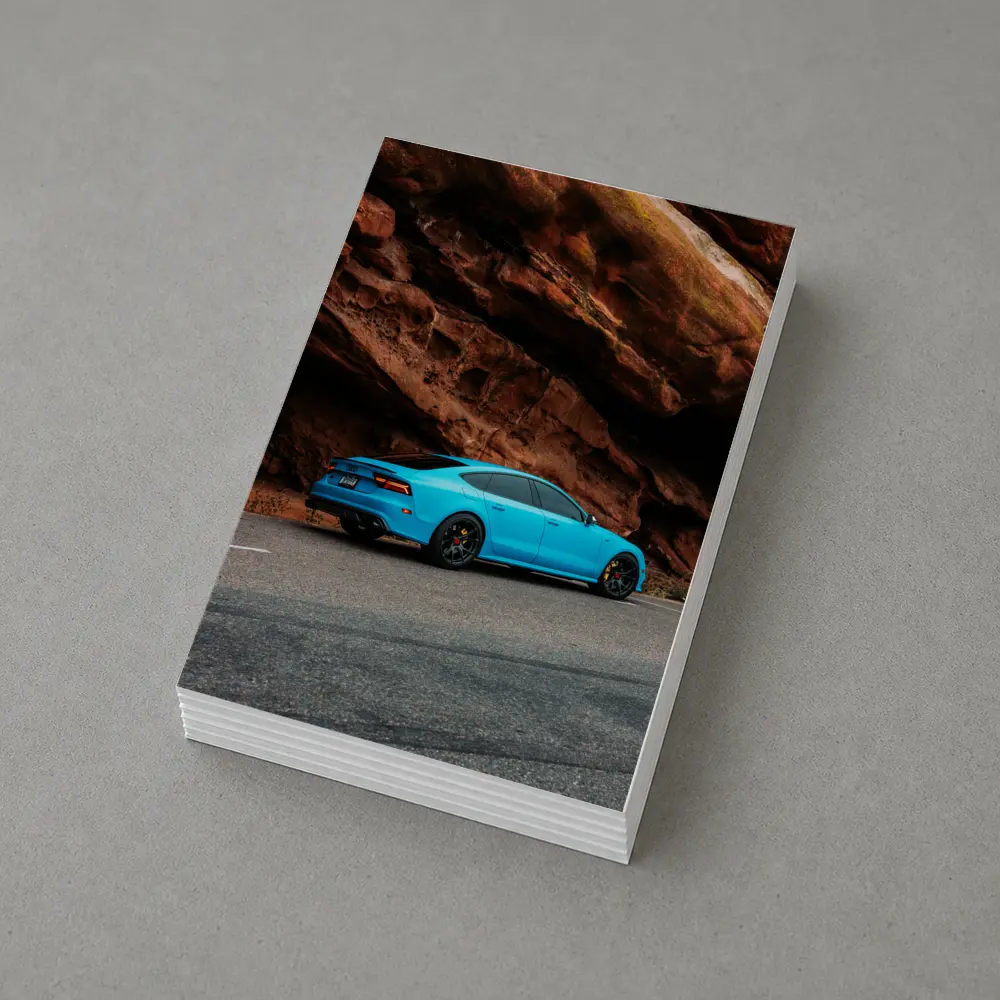 Audi RS7 Blue Sportback Red Rock Canyon – Postcards