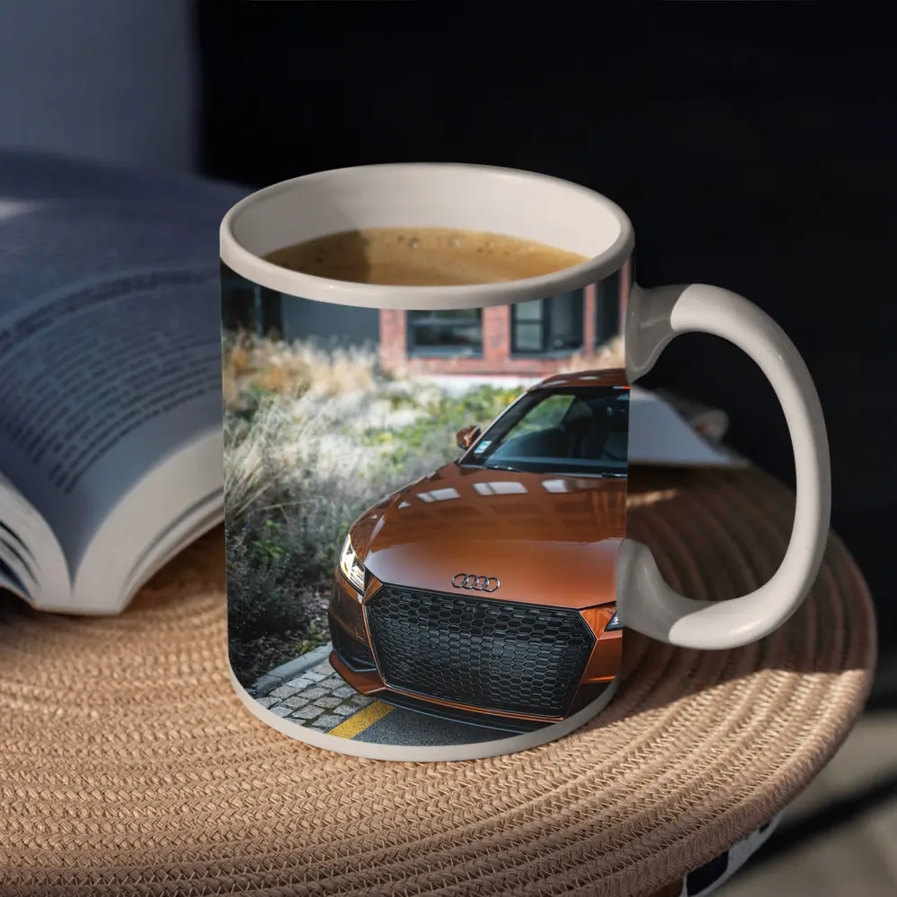 Audi TT Bronze Front Urban Setting – Mugs