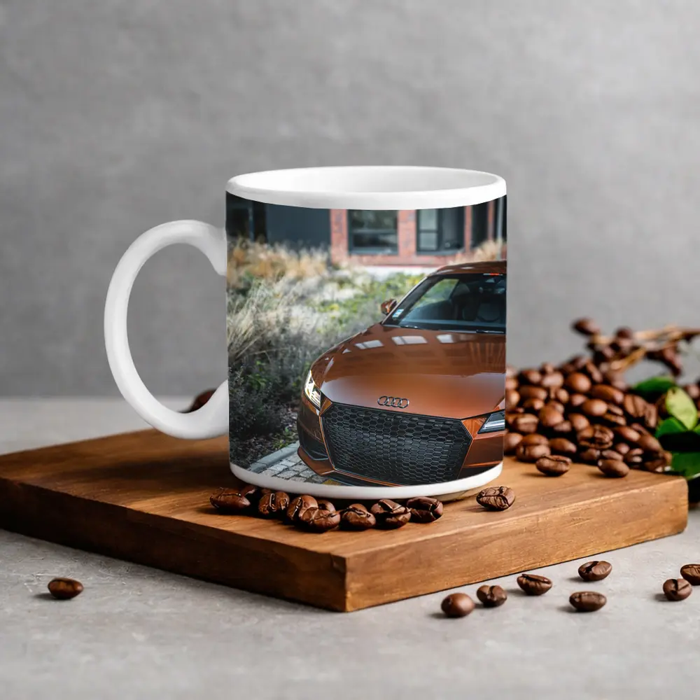 Audi TT Bronze Front Urban Setting – Mugs