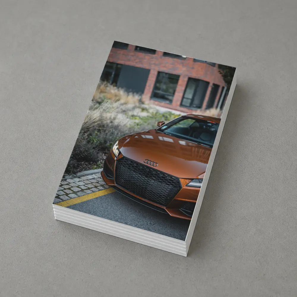 Audi TT Bronze Front Urban Setting – Postcards