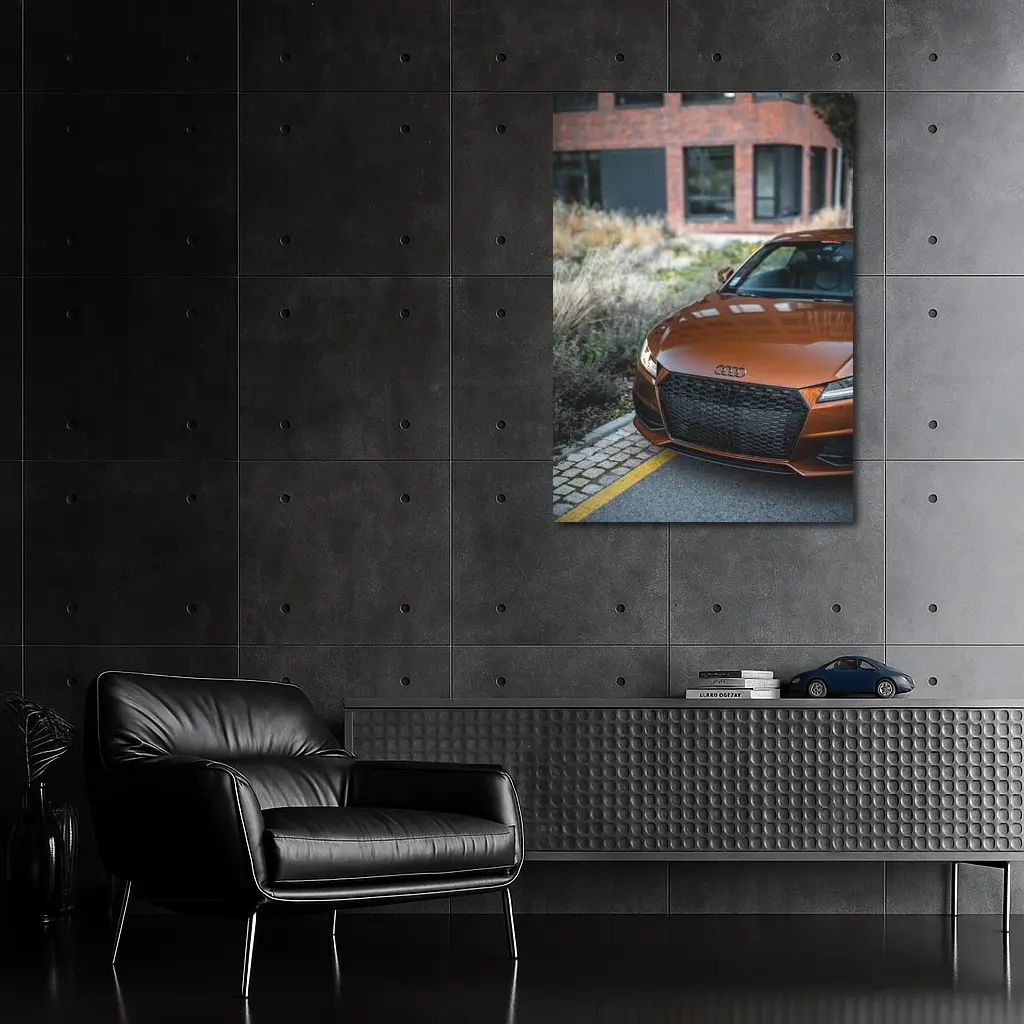 Audi TT Bronze Front Urban Setting – Wall Art