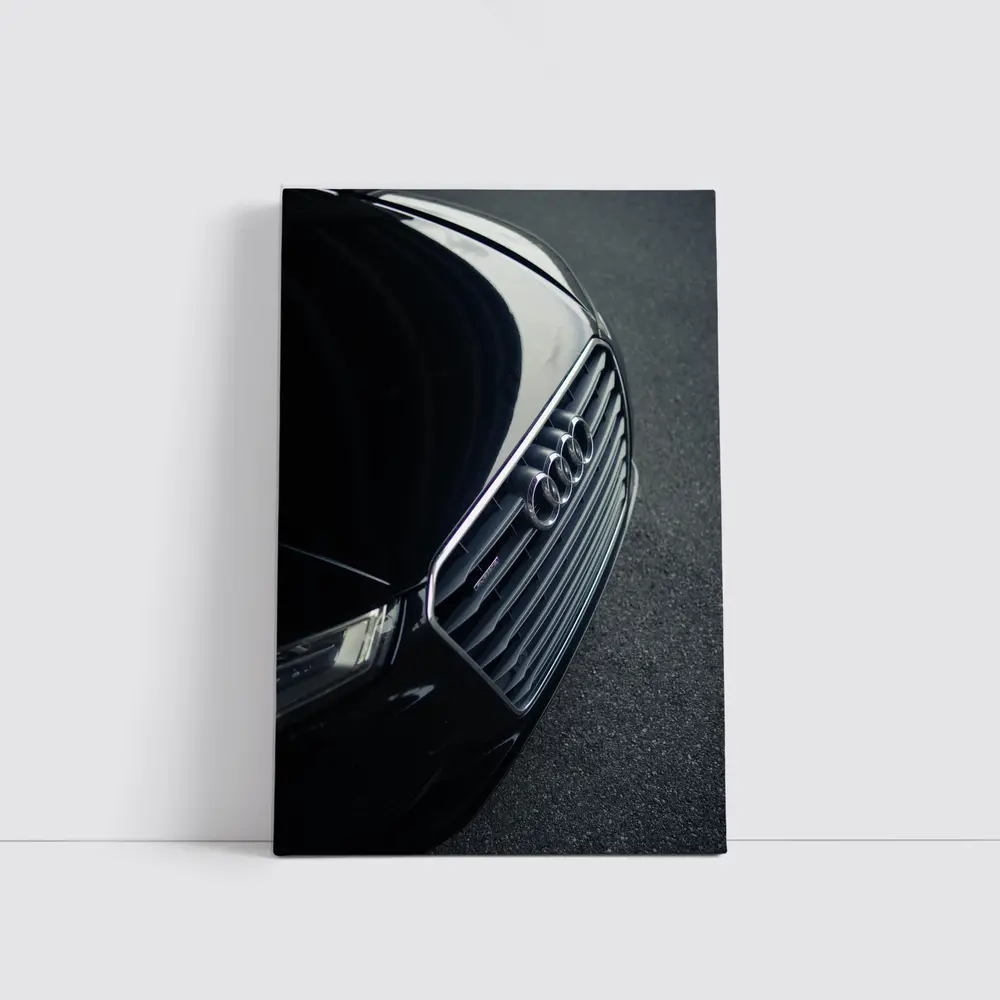 Audi A8 Front Grille Close Up Dark – Wall Art