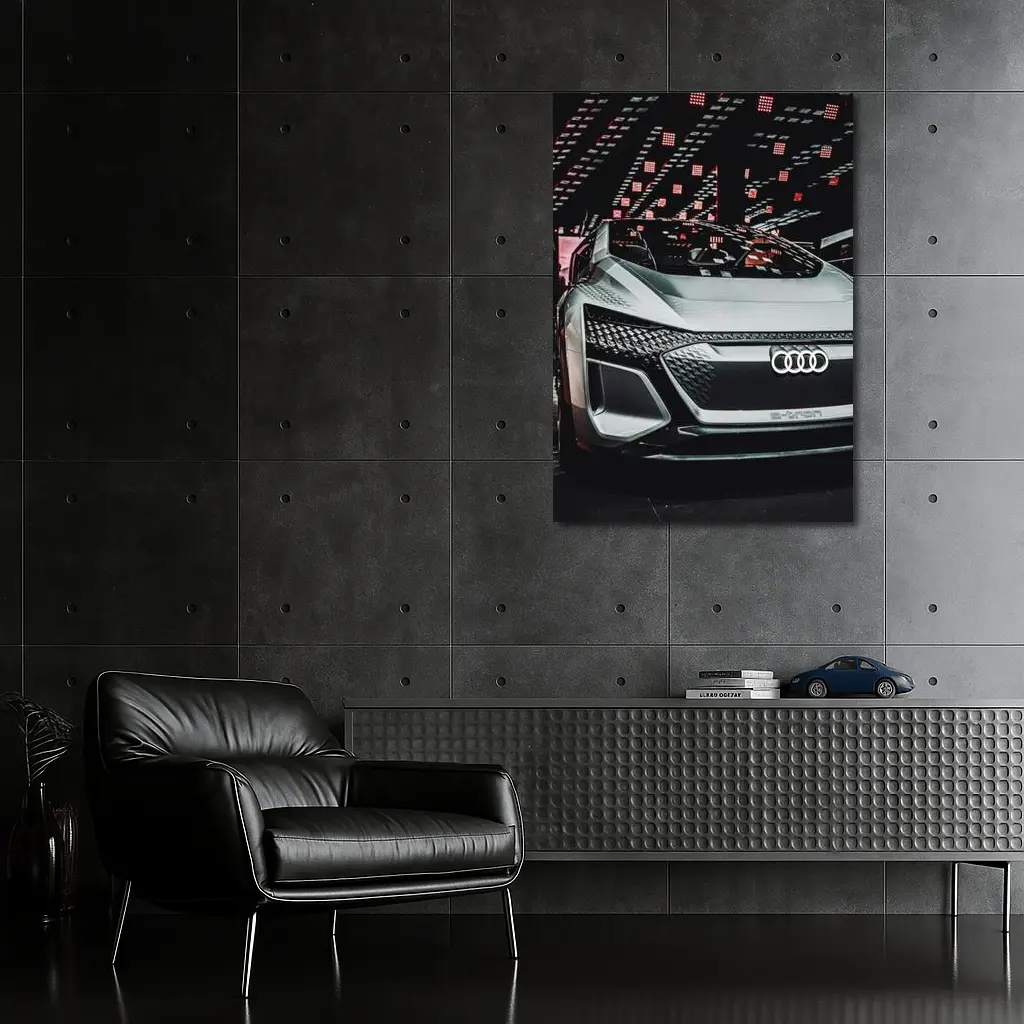 Audi E-Tron Concept Car Dark Exhibition – Wall Art