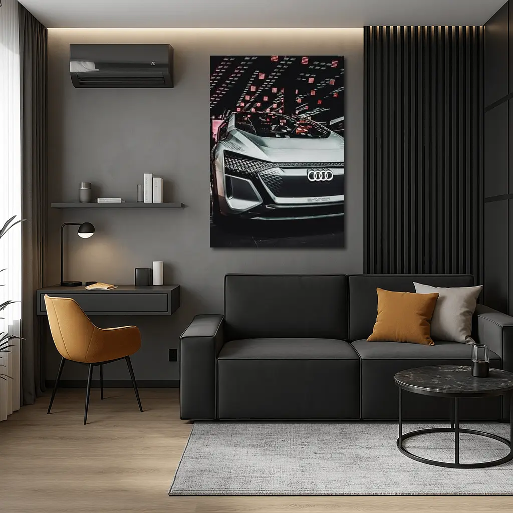 Audi E-Tron Concept Car Dark Exhibition – Wall Art