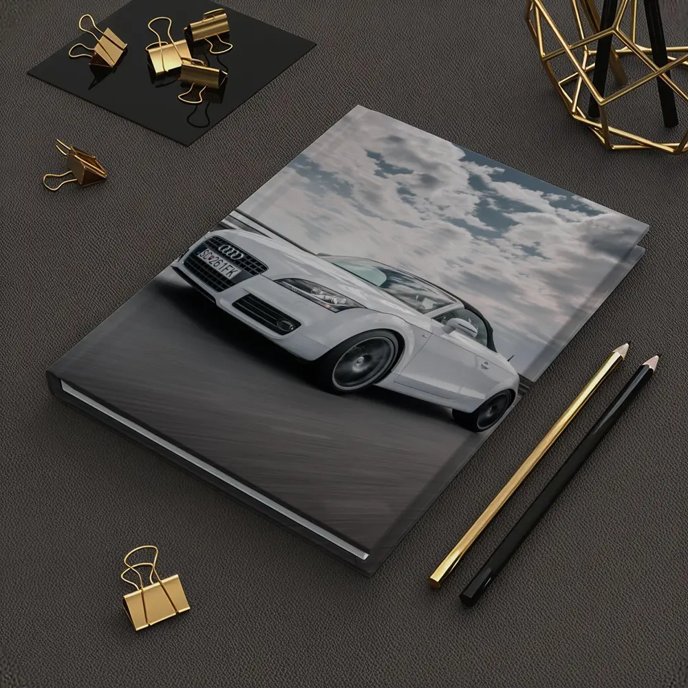 Audi TT Roadster White On Open Road – Notebooks