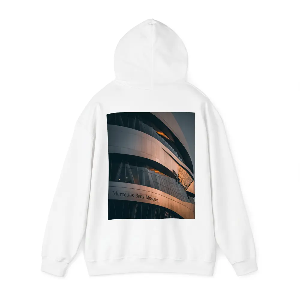 Mercedes Benz Museum Stuttgart Curved Architecture – Hoodies