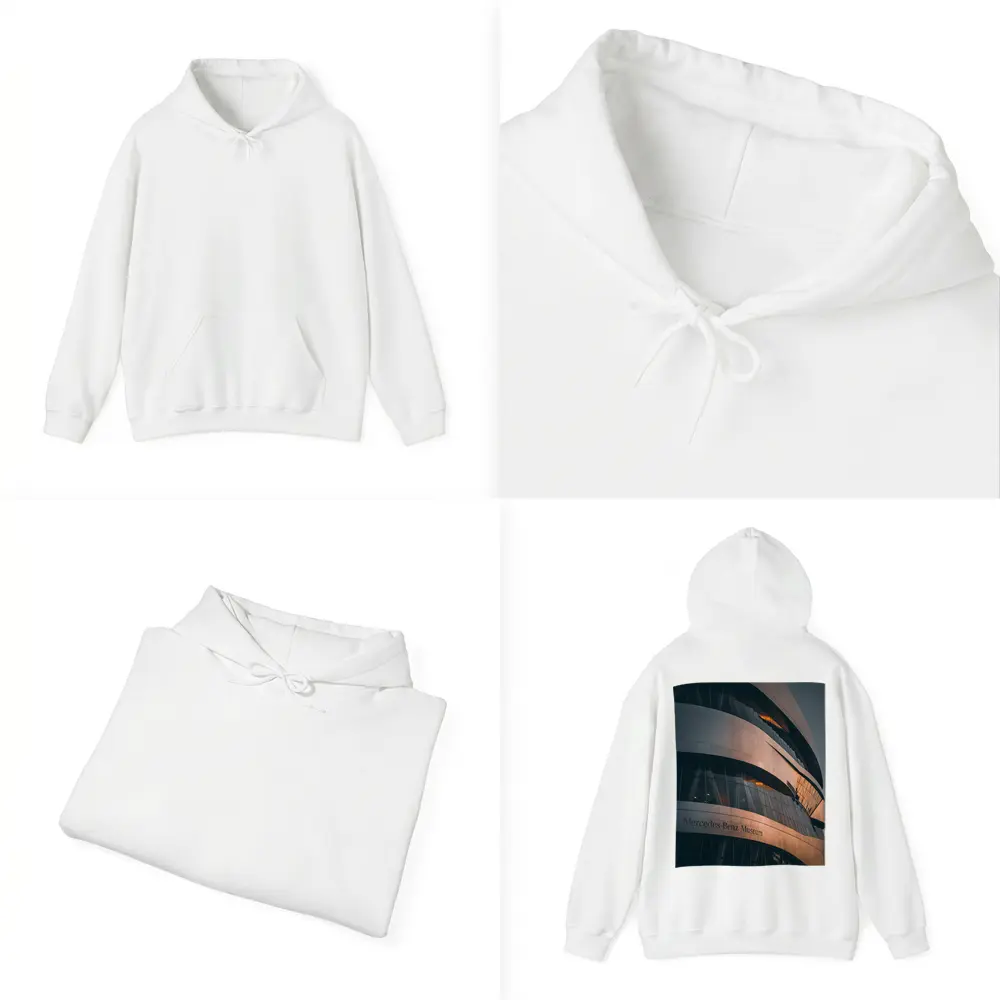 Mercedes Benz Museum Stuttgart Curved Architecture – Hoodies