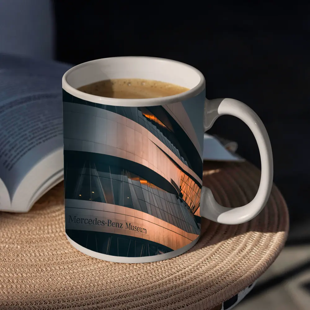 Mercedes Benz Museum Stuttgart Curved Architecture – Mugs