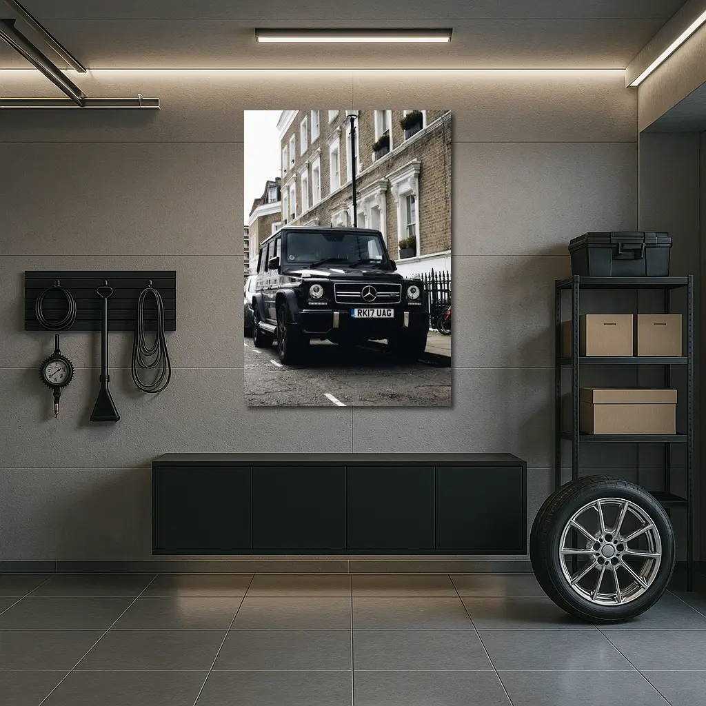 Mercedes G Wagen Black London Street – Wall Art