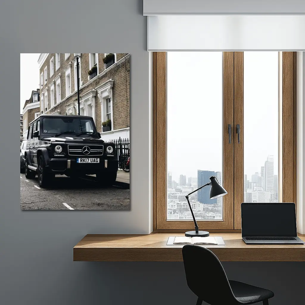 Mercedes G Wagen Black London Street – Wall Art