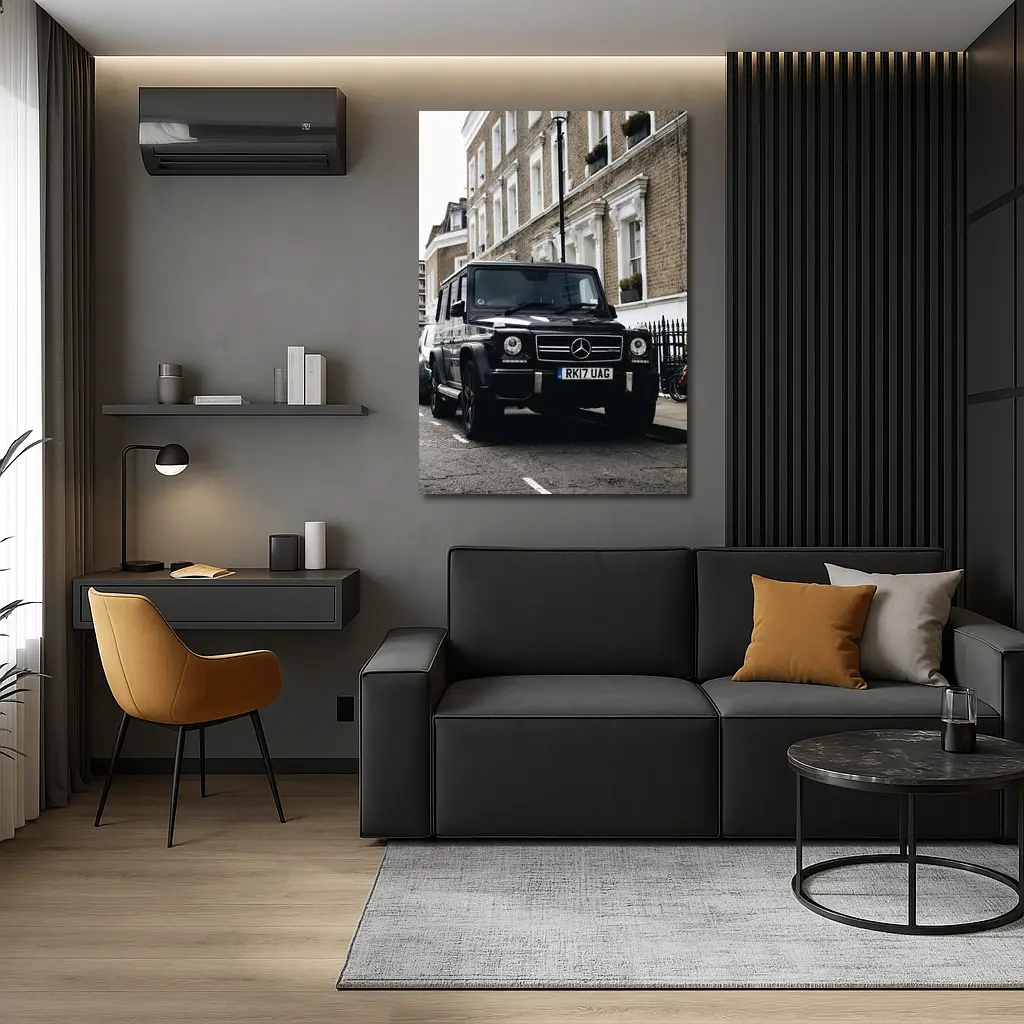 Mercedes G Wagen Black London Street – Wall Art