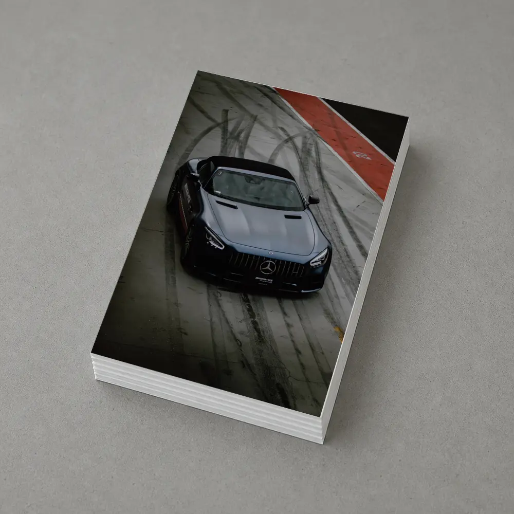 Mercedes AMG GT Roadster On Racing Track – Postcards