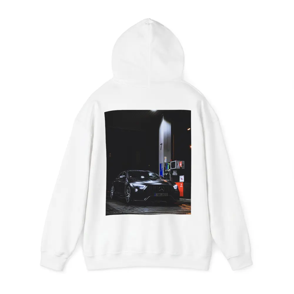 Mercedes AMG GT Black Night Gas Station – Hoodies
