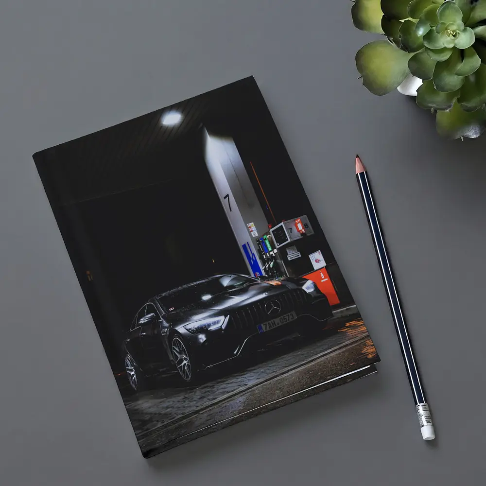 Mercedes AMG GT Black Night Gas Station – Notebooks