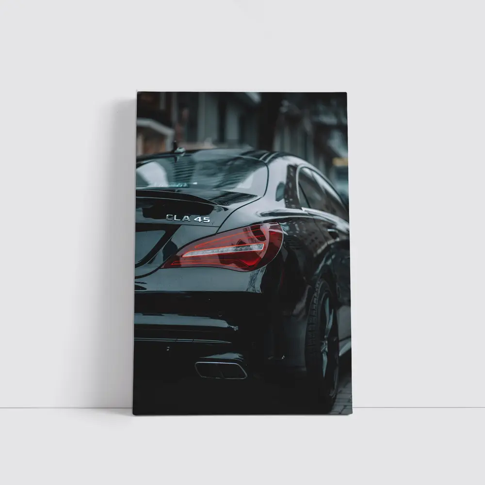 Mercedes CLA 45 Black Urban Street – Wall Art
