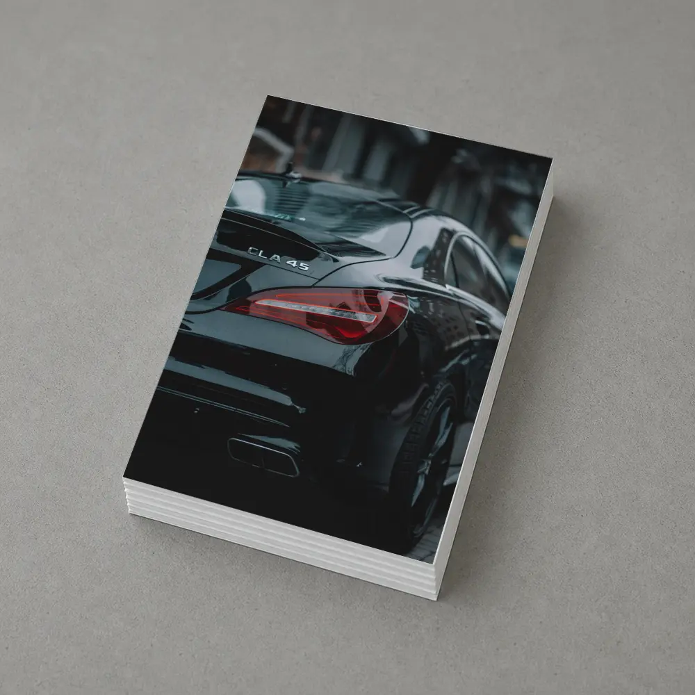 Mercedes CLA 45 Black Urban Street – Postcards