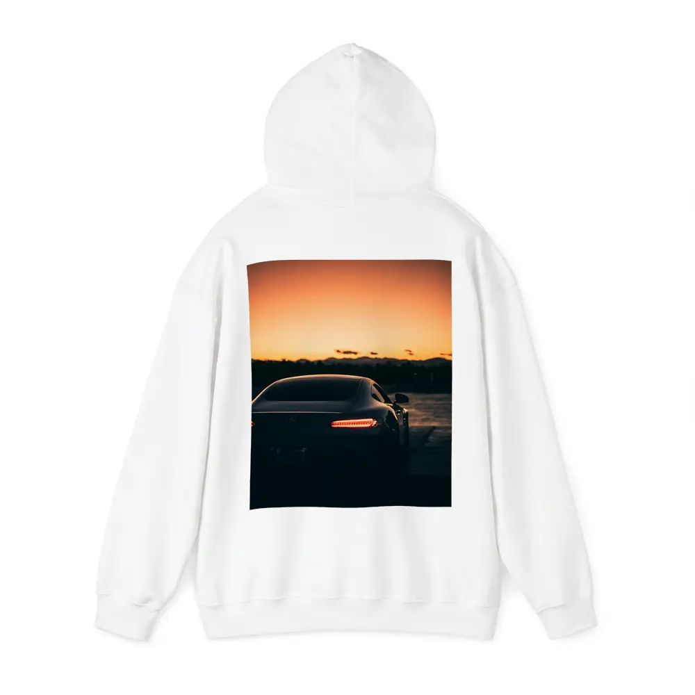 Mercedes AMG GT Rear Sunset Glow – Hoodies