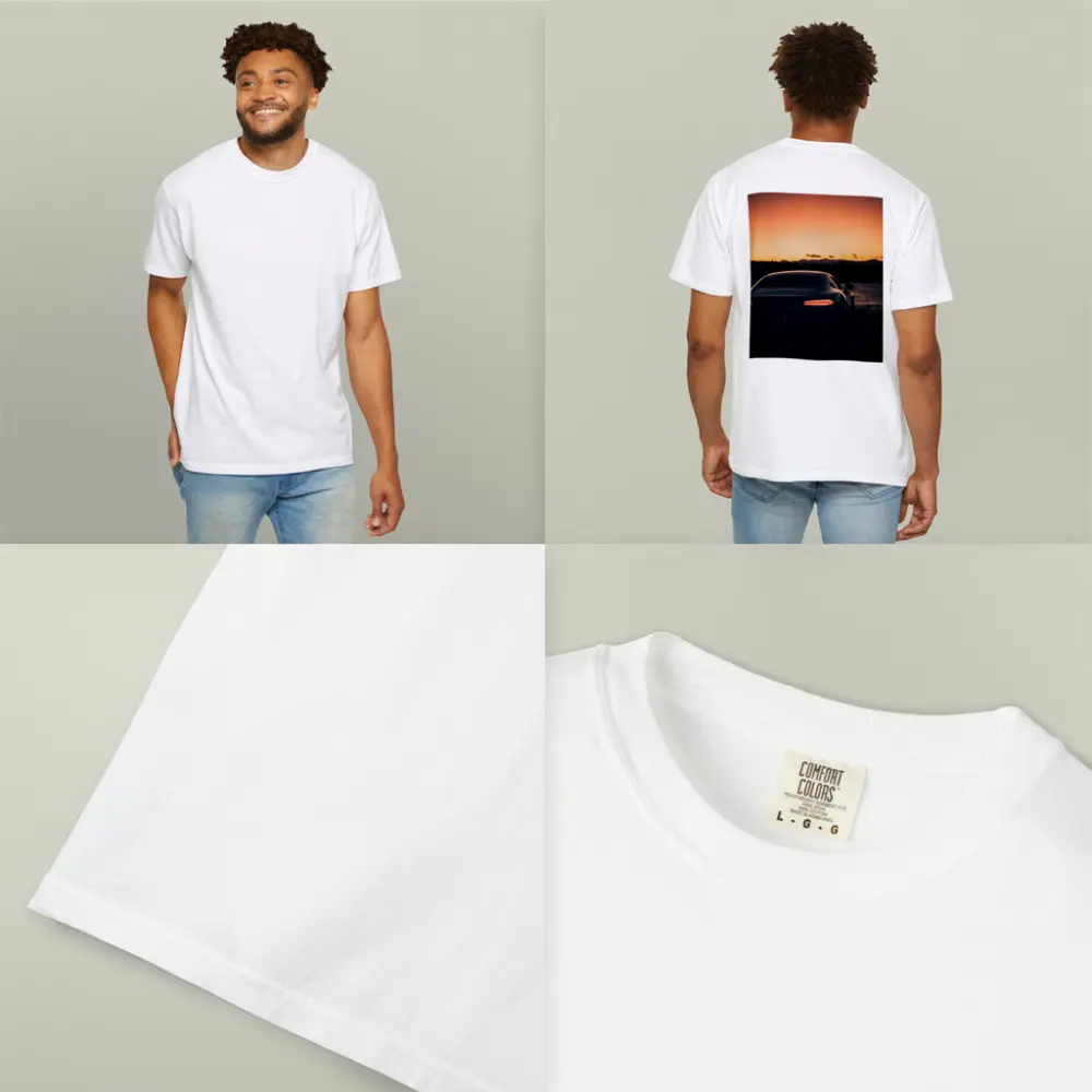 Mercedes AMG GT Rear Sunset Glow – T-Shirts