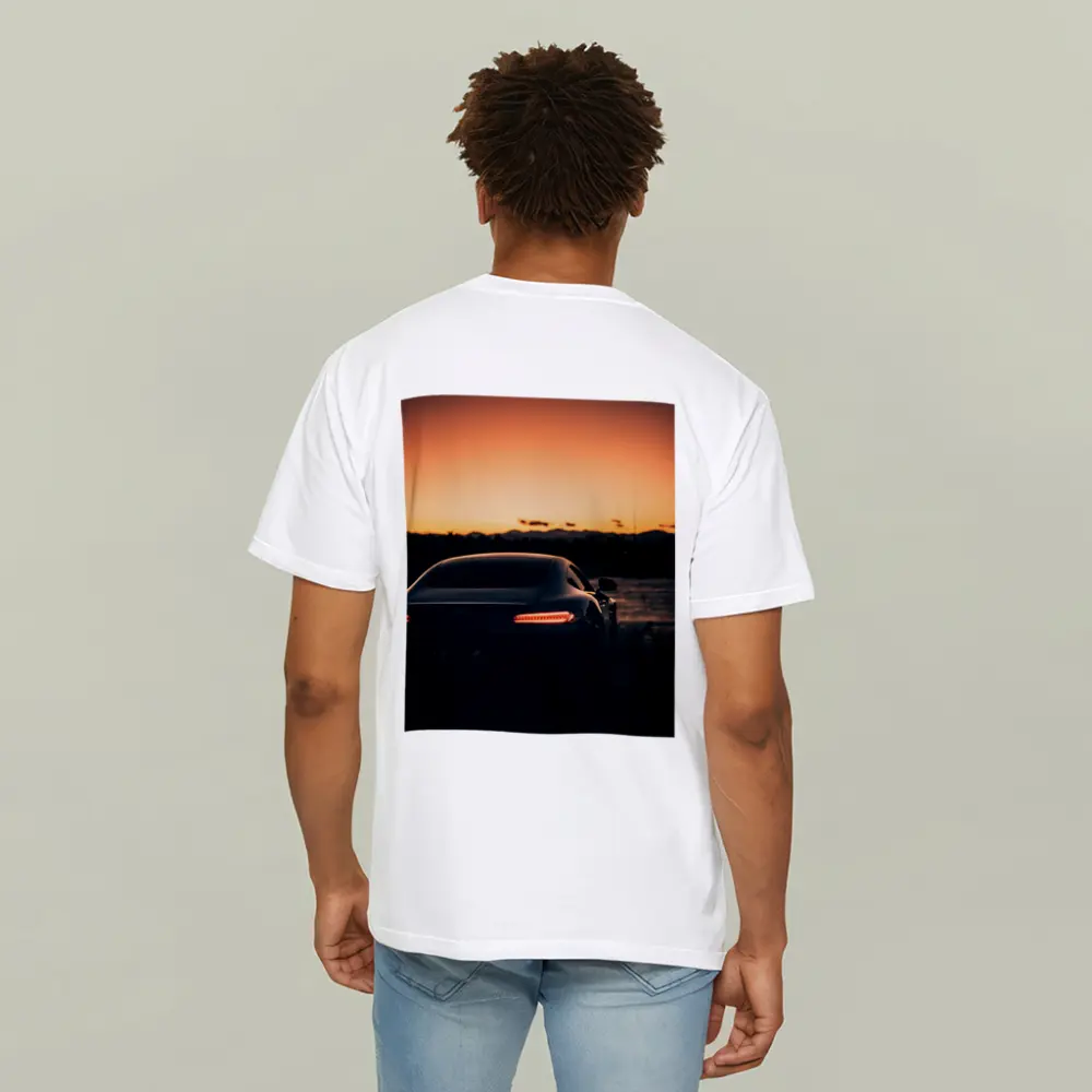 Mercedes AMG GT Rear Sunset Glow – T-Shirts