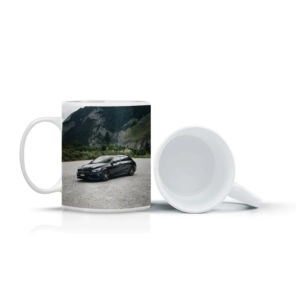 Mercedes CLA Black Mountains Alpine Setting – Mugs