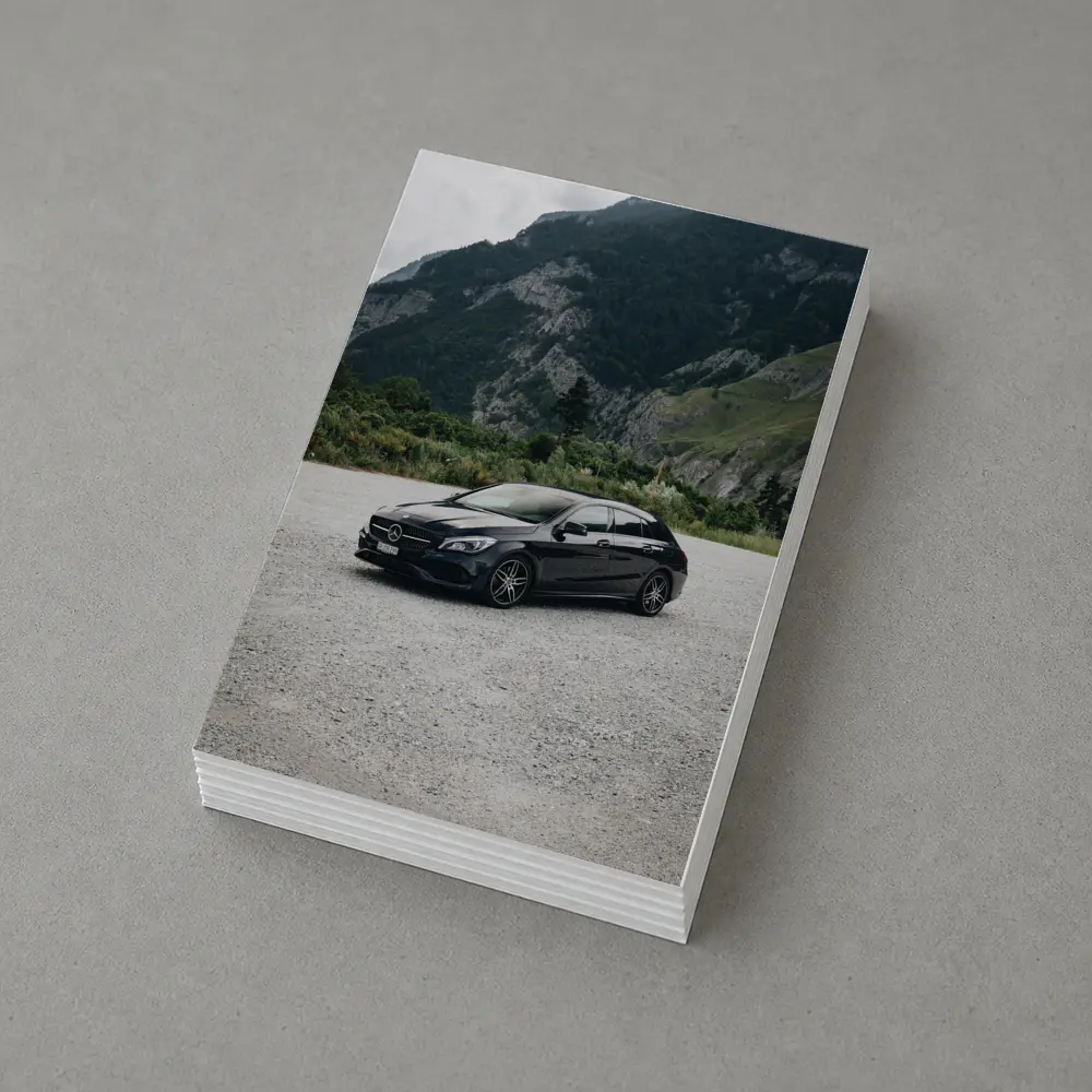 Mercedes CLA Black Mountains Alpine Setting – Postcards