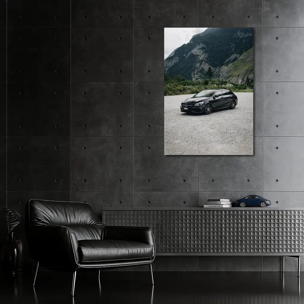 Mercedes CLA Black Mountains Alpine Setting – Wall Art