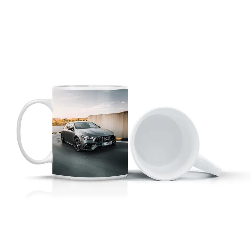 Mercedes AMG CLA Gray Street Concrete Wall – Mugs