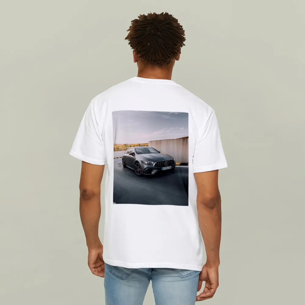 Mercedes AMG CLA Gray Street Concrete Wall – T-Shirts
